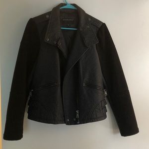 Navy and Black Bernardo Jacket